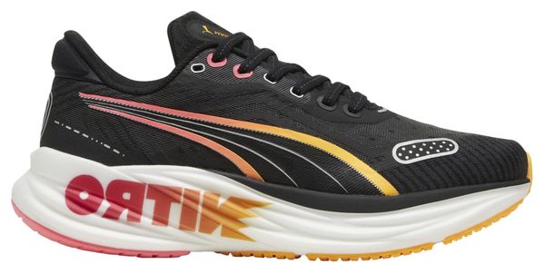 Zapatillas de Running Puma Magnify Nitro Tech 2 Negro Naranja Mujer