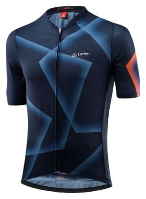 Loeffler maillot de cyclisme à manches courtes FZ Penta Vent Bleu Foncé-Bleu