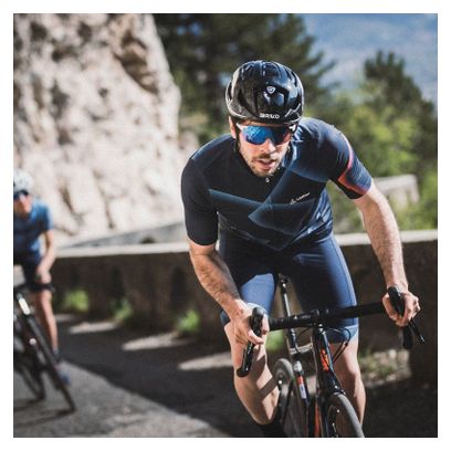 Maillot de vélo Loeffler à manches courtes FZ Penta Bleu Foncé-Bleu