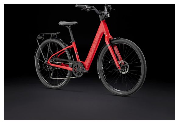 Vélo de Ville Électrique Trek Verve+ 1 Lowstep LT 250Wh Shimano Acera 8V Rouge 2024