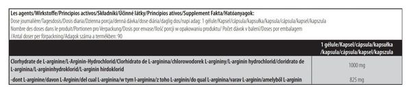 L-arginine (90 Caps) - Biotech Usa - Arginine