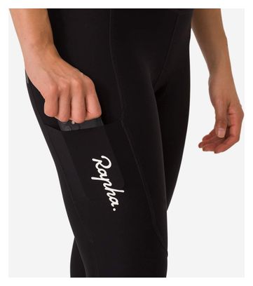 Cuissard 3/4 Sans Bretelles Rapha Noir/Blanc Femme