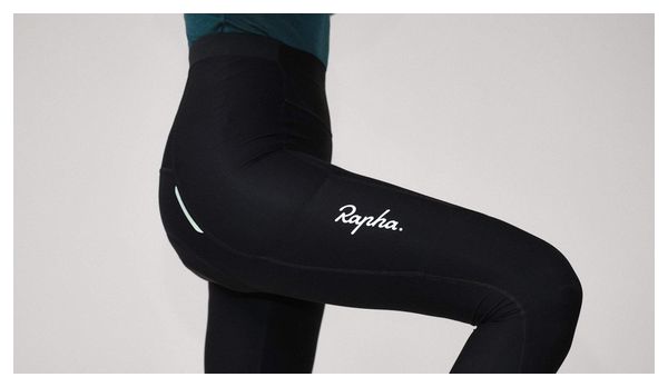 Cuissard 3/4 Sans Bretelles Rapha Noir/Blanc Femme