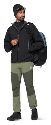 Giacca impermeabile Mammut Crag Hooded nera da uomo