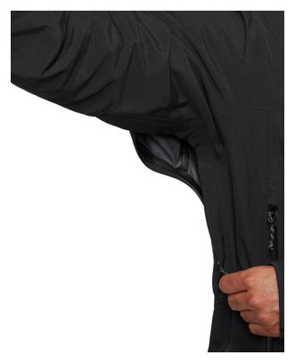 Giacca impermeabile Mammut Crag Hooded nera da uomo