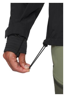 Giacca impermeabile Mammut Crag Hooded nera da uomo