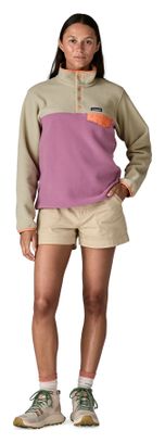 Pile Patagonia Lightweight Synchilla Snap-T Beige/Rosa Donna