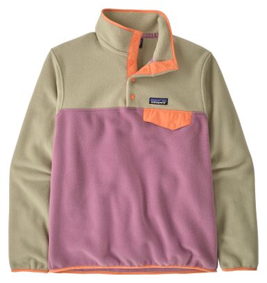 Pile Patagonia Lightweight Synchilla Snap-T Beige/Rosa Donna