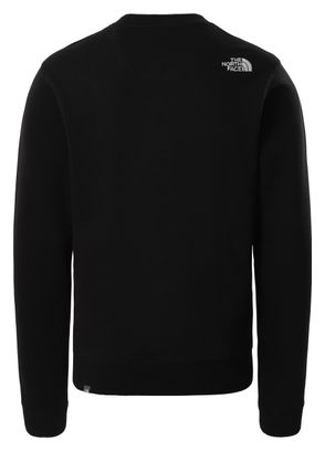 The North Face Drew Peak Crew Sweatshirt Black White