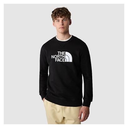 The North Face Drew Peak Crew Sweatshirt Black White