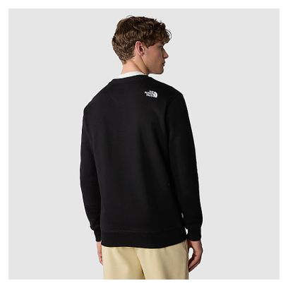 The North Face Drew Peak Crew Sweatshirt Black White