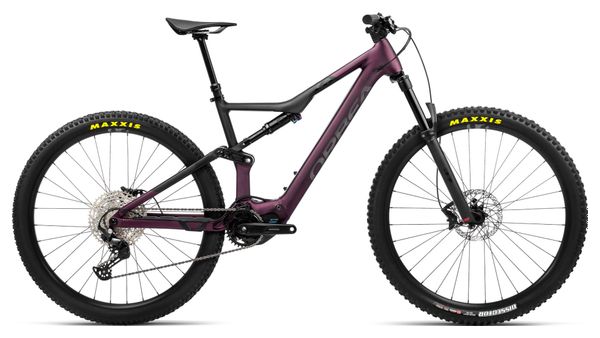 Orbea Rise H30 MTB eléctrica de suspensión total Shimano Deore 12S 540 Wh 29'' Morado mora metalizado 2023