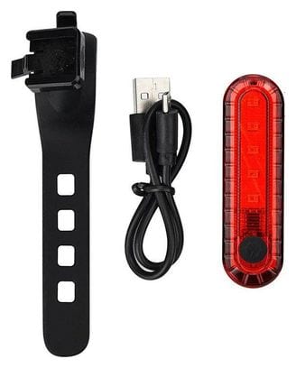 Feu arrière rouge 50 lumens Feu arrière à LED pour vélo