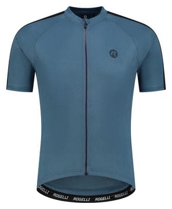 Maillot Manches Courtes Rogelli Explore Bleu Homme