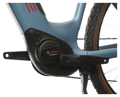 Gereviseerd product - Cube Nuride Hybrid Performance 500 Allroad Easy Entry Shimano Alivio 9V 500 Wh 29'' Bleu Metal 2023 Elektrische Fiets