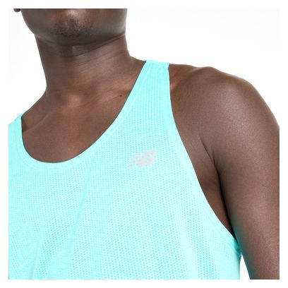 Heren New Balance Athletics Tank Blauw