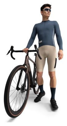 Maillot cyclisme gravel manches longues homme GM3 Karakórum Bleu