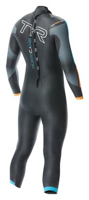 Tuta da triathlon TYR Hurricane Cat 2 Nera / Blu / Arancione