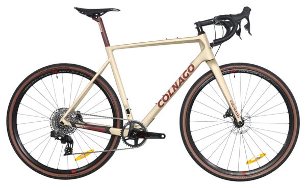 Gravel Bike Colnago G3-X Sram Rival eTap AXS 12V 700mm Oro 2022 T.55 cm / 180-185 - Prodotto ricondizionato