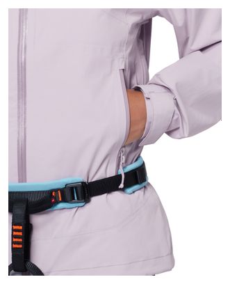 Veste Imperméable Mammut Crag Hooded Violet Femme