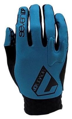 Paar Seven Project Blauwe Lange Handschoenen