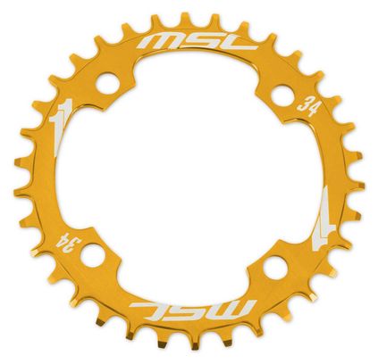 Corona MSC CNC Alu 7075 Narrow Wide 4 razze 104 mm Oro