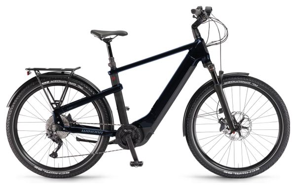 VTC Électrique Winora Yakun 10 Uni Shimano Deore 10V 750 Wh 27.5'' Bleu Foncé 2023