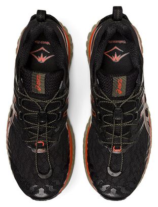 Asics Trabuco Max Black Khaki Orange Trail Running Shoes