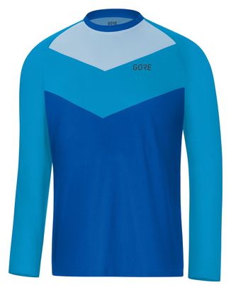 Maillot Manches Longues Gore Wear C5 Trail Bleu