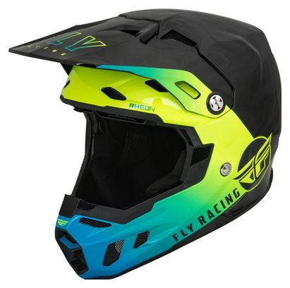 Casque intégral Fly Racing Fly Formula CC Centrum Noir / Bleu / Jaune Fluo