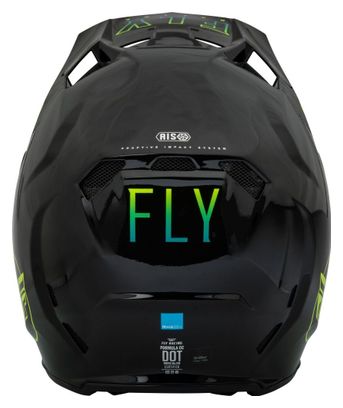 Fly Racing Fly Formula CC Centrum Fullface Helm Zwart / Blauw / Fluorescerend Geel