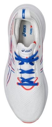 Chaussures de Running Asics Gel Nimbus 26 Paris Blanc Bleu Rouge