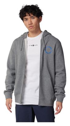 Fox Next Level zipped hoodie Grey