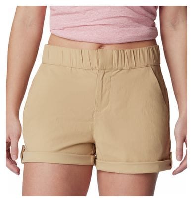 Pantalón Corto Columbia Firwood Camp II Beige Mujer