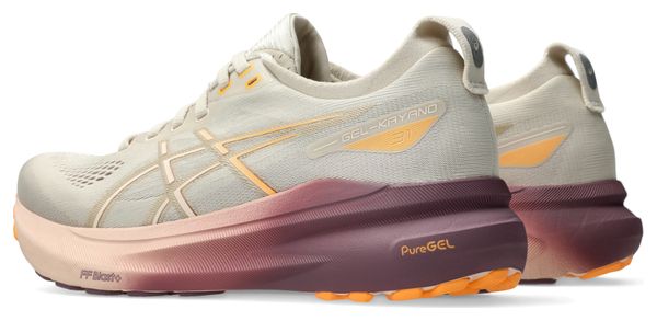 Zapatillas running <strong>mujer</strong> Asics Gel-Kayano 31 Beige/Rosa/Naranja