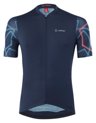 Loeffler maillot de cyclisme à manches courtes FZ Penta Bleu