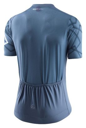 Maillot de vélo Loeffler à manches courtes FZ Penta Bleu Foncé-Bleu