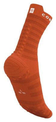 Chaussettes Compressport Pro Racing v4.0 Ultralight Run High Rouge