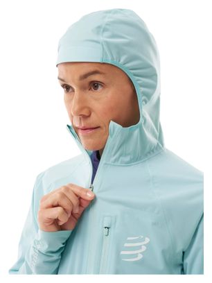 Veste Imperméable Compressport Tempest Bleu Femme