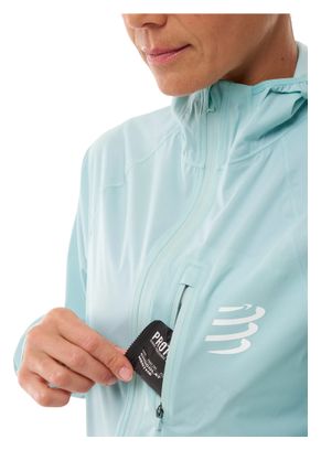 Veste Imperméable Compressport Tempest Bleu Femme