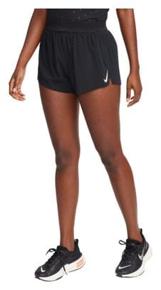 Nike AeroSwift 3in Split Shorts Schwarz Damen