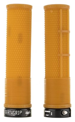 DMR DeathGrip Flangeless Grips Orange Gum