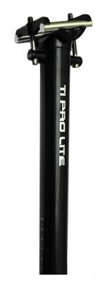 KCNC Tige de Selle TI PROLITE Recul 0mm Noir 31.6 x 350.