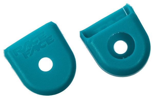 RACE FACE Paire de Protèges Manivelles Alu BOOT PEDAL Turquoise