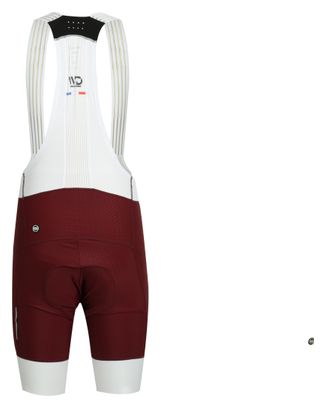Cuissard vélo homme DRAFT bordeaux/blanc