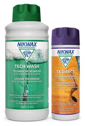 Lessive Tech Wash 1L et imperméabilisant TX.Direct 300ml