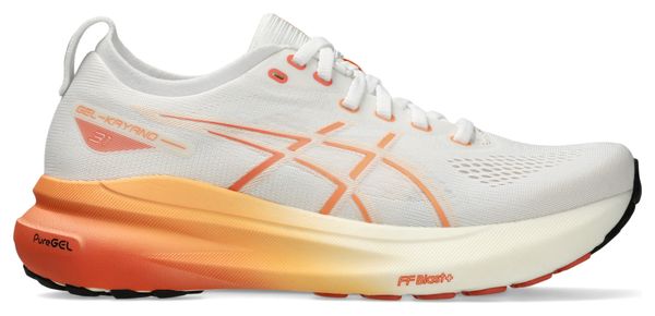 Chaussures Running Asics Gel-Kayano 31 Blanc/Orange Femme