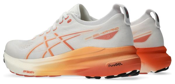 Chaussures Running Asics Gel-Kayano 31 Blanc/Orange Femme