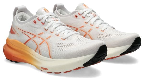 Chaussures Running Asics Gel-Kayano 31 Blanc/Orange Femme