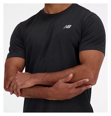 Maillot de manga corta New Balance Athletics Negro Hombre